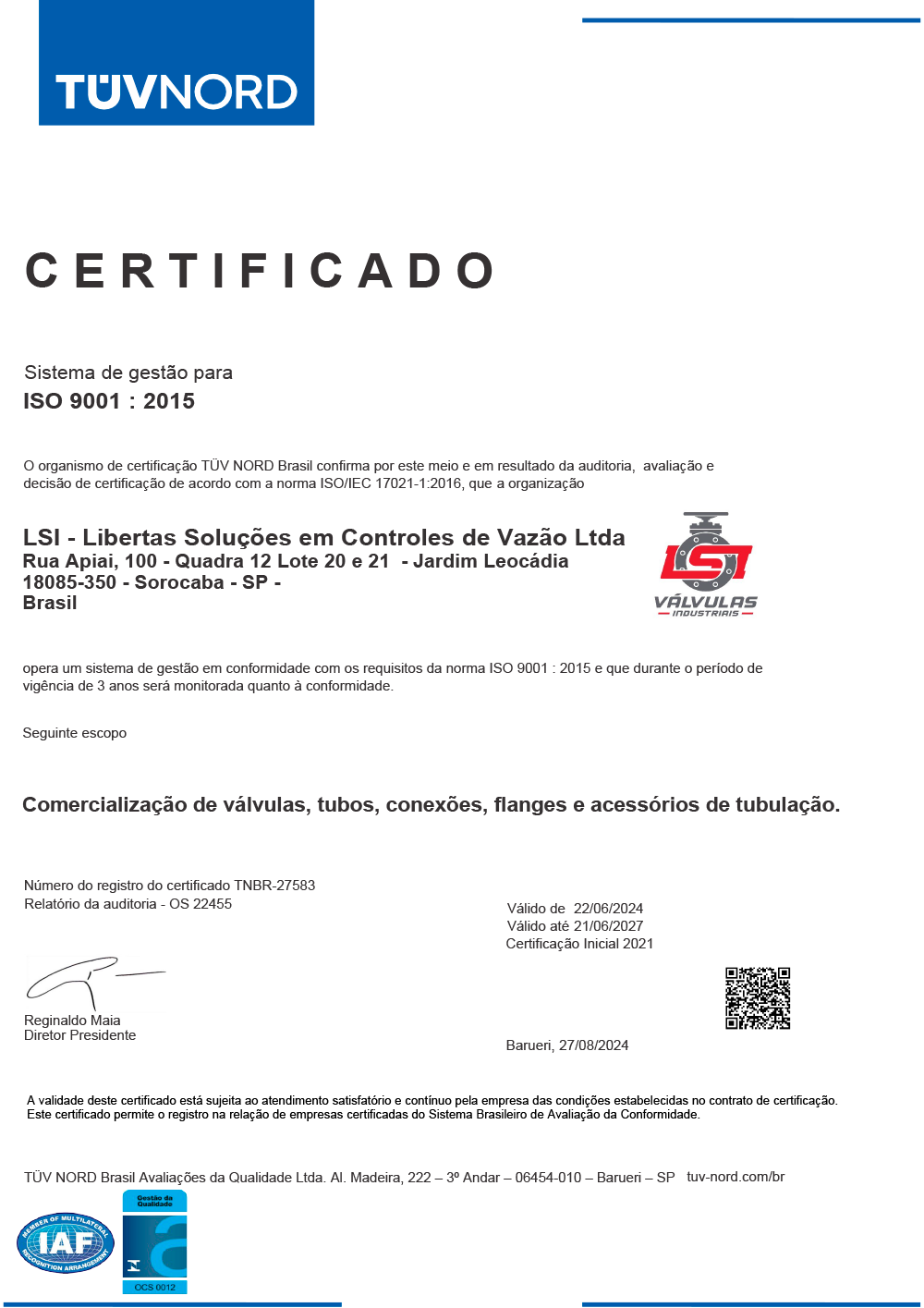 Certificado LSI